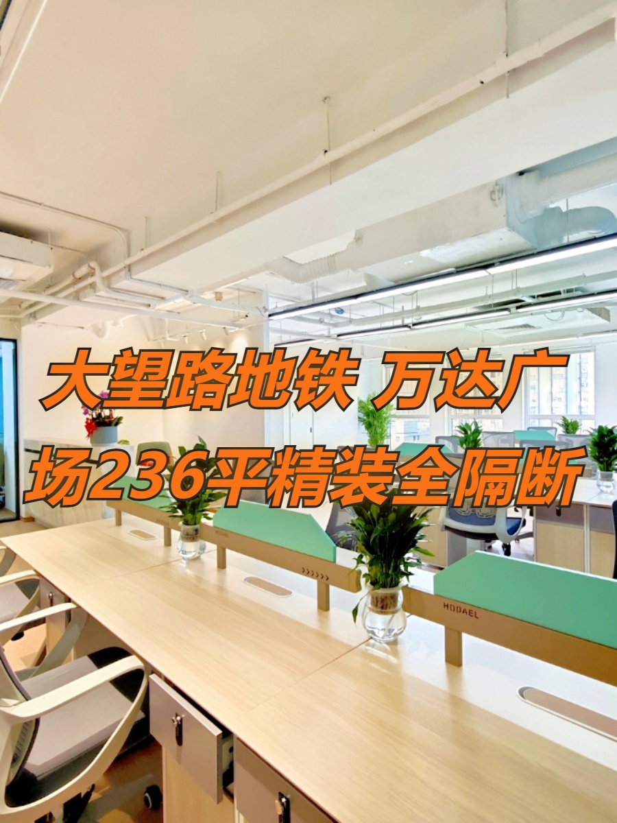 万达广场236平精装全隔断