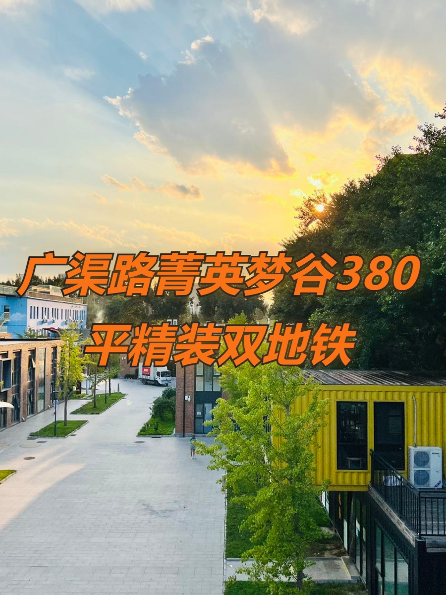 广渠路菁英梦谷380平精装双地铁