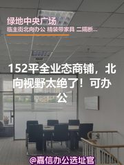 绿地中央广场办公室实景图 1