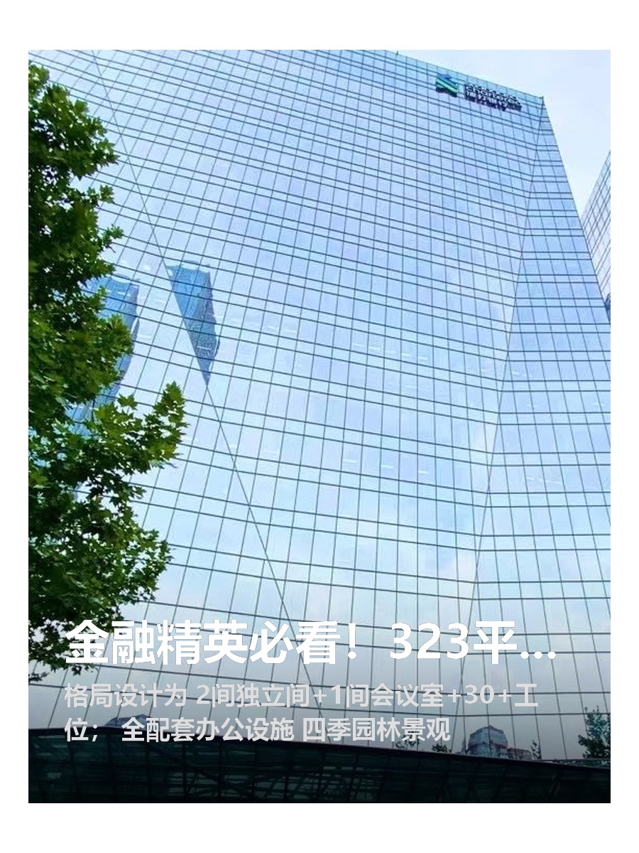 金融精英必看！323平全景办公尽享都市绿洲