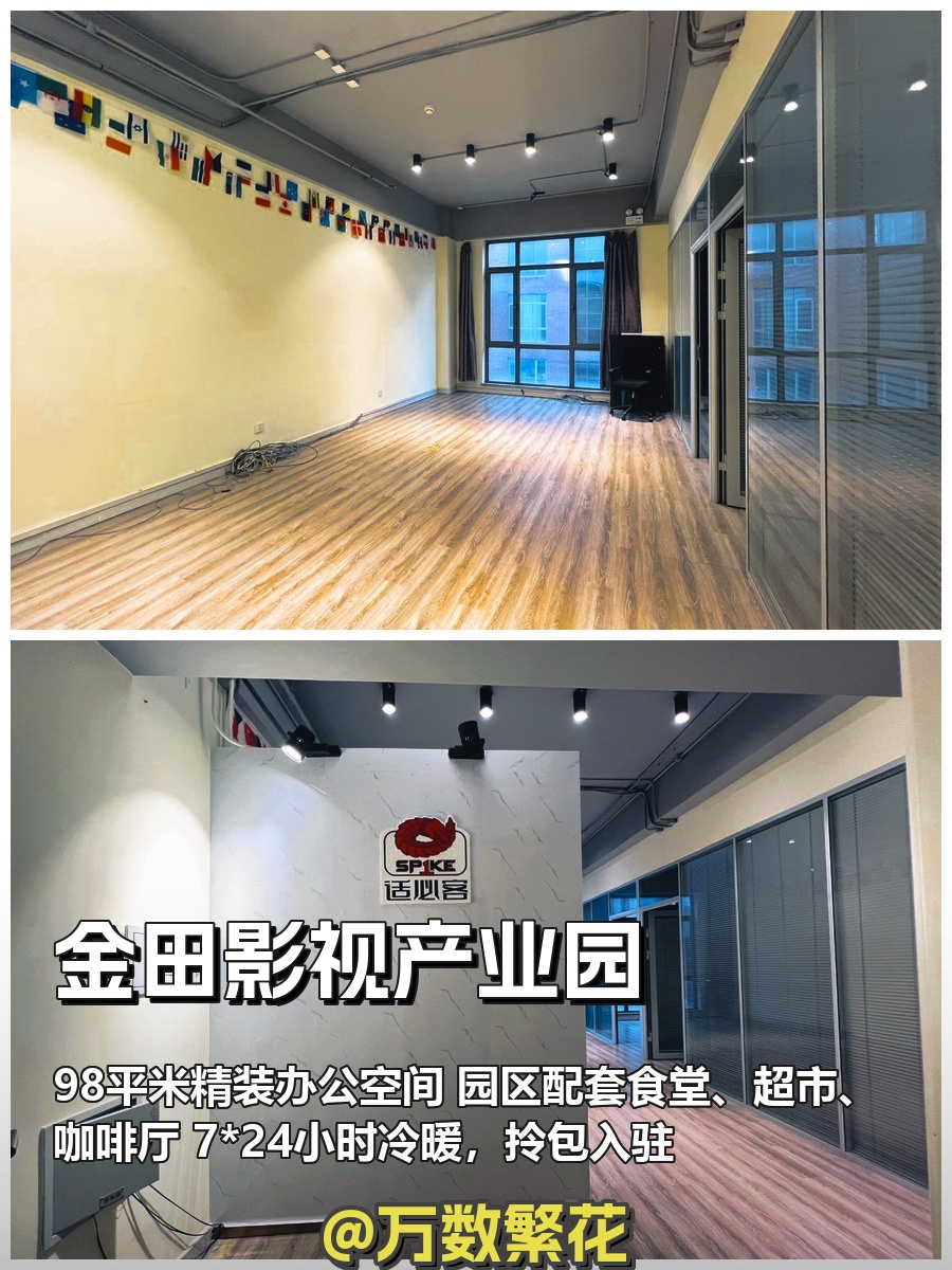金田影视产业园 98平米 精装交付 配套齐全