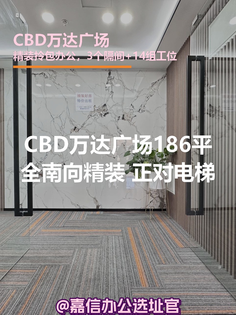 CBD万达广场186平米全南向精装