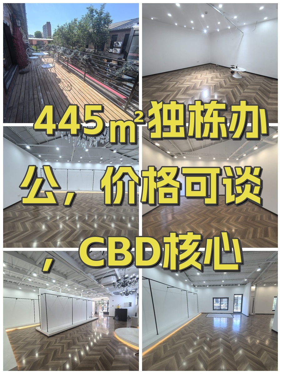 445㎡独栋办公，价格可谈，CBD核心