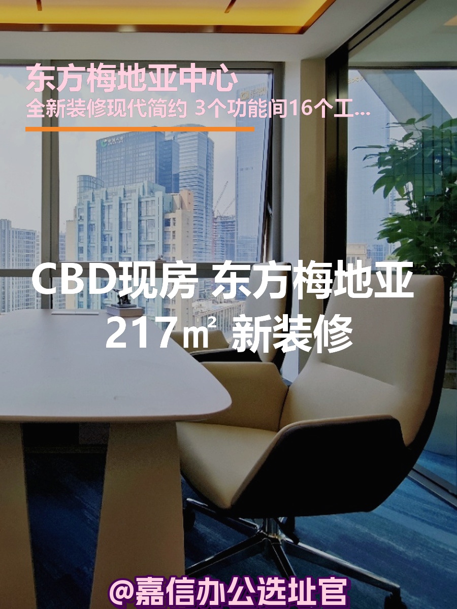 CBD现房 东方梅地亚 217㎡ 新装修