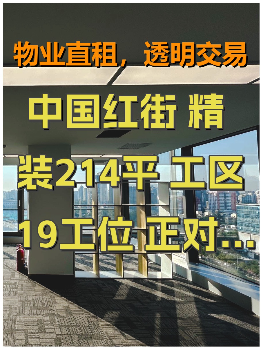 中国红街 精装214平 工区19工位 正对走廊
