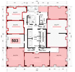 中国铁建广场办公室实景图 6