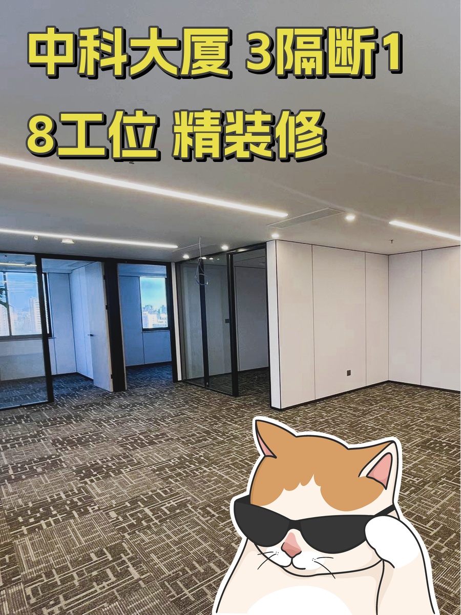 中科大厦 3隔断18工位 精装修
