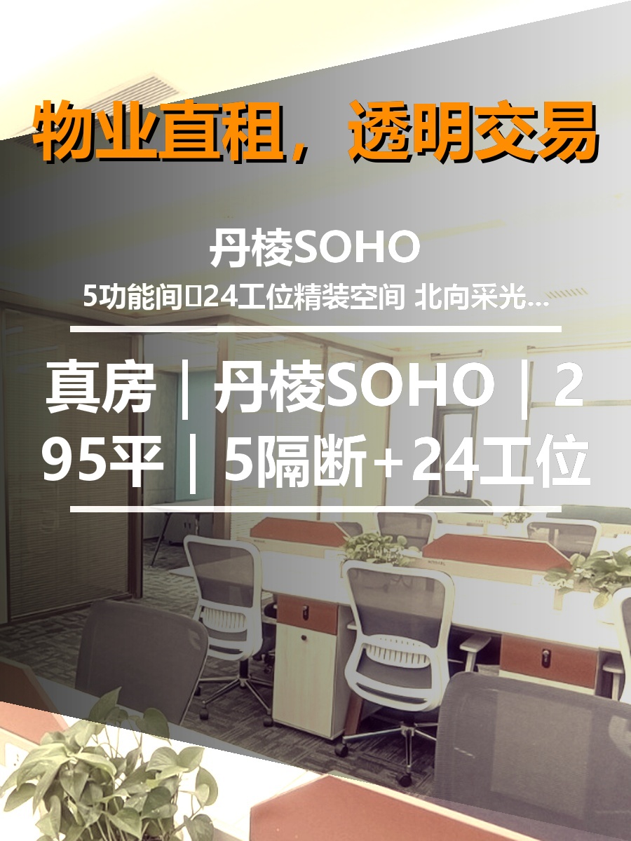 真房｜丹棱SOHO｜295平｜4.66万｜北向精装