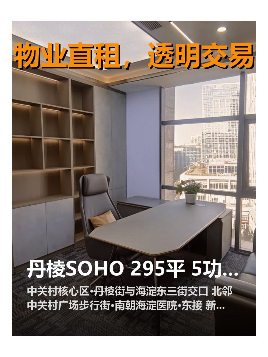 丹棱SOHO 295平 5功能间 24工位 精装带家具
