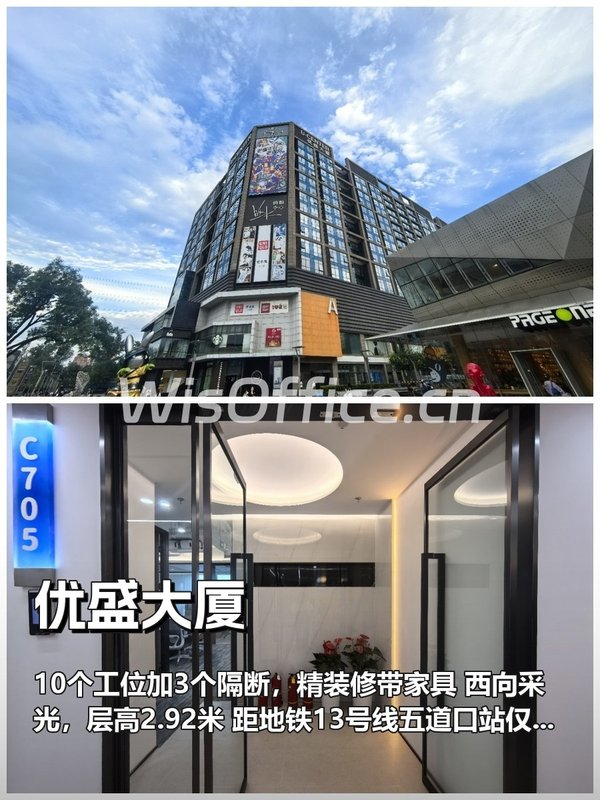 优盛大厦10工位实景图
