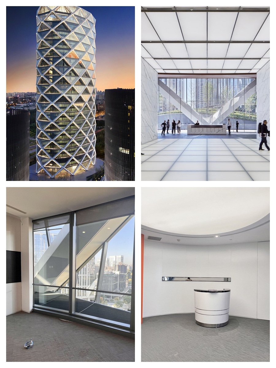 望京CBD眼红！125米天瀑办公区直通云端