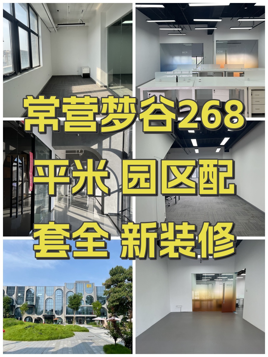 常营梦谷268平米 园区配套全 新装修