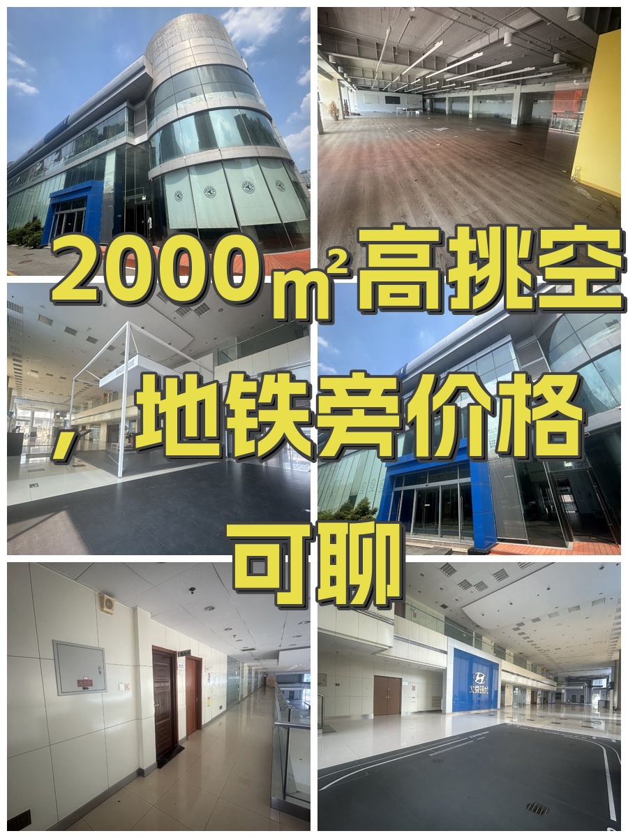2000㎡高挑空，地铁旁价格可聊