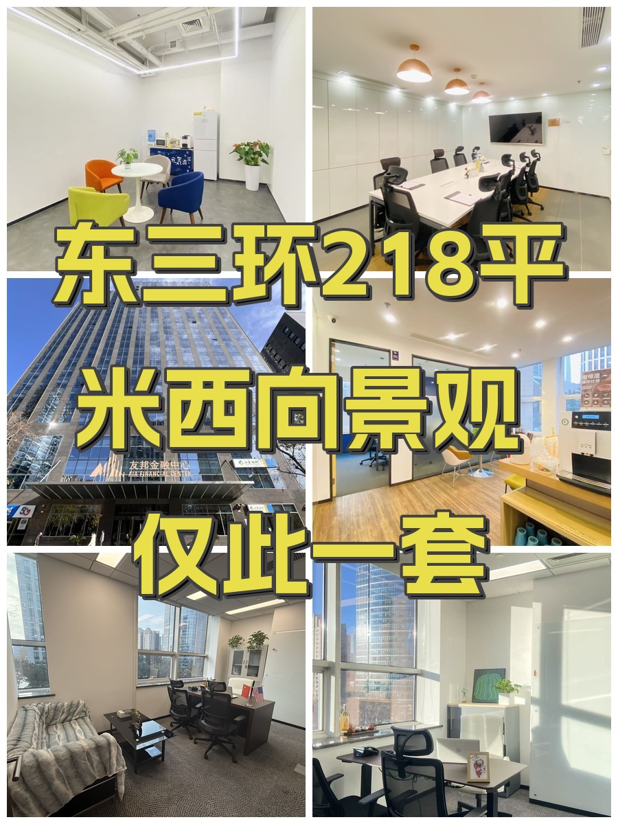 东三环218平米西向景观 仅此一套