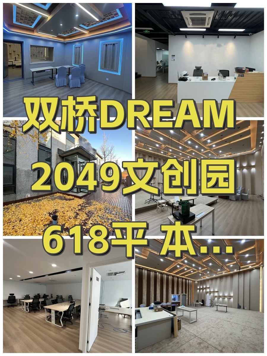 双桥DREAM 2049文创园 618平 本月底签约