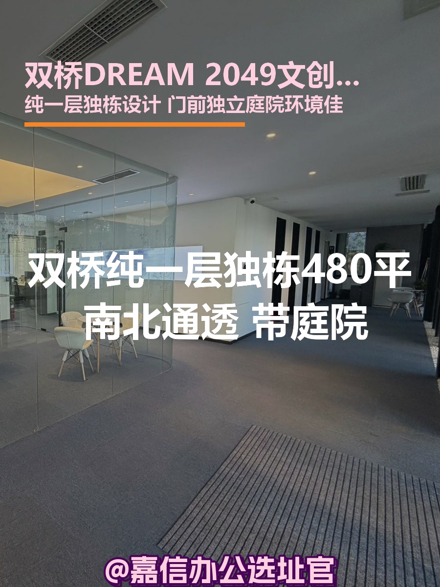 双桥DREAM 2049 独栋480平 南北通透 带庭院