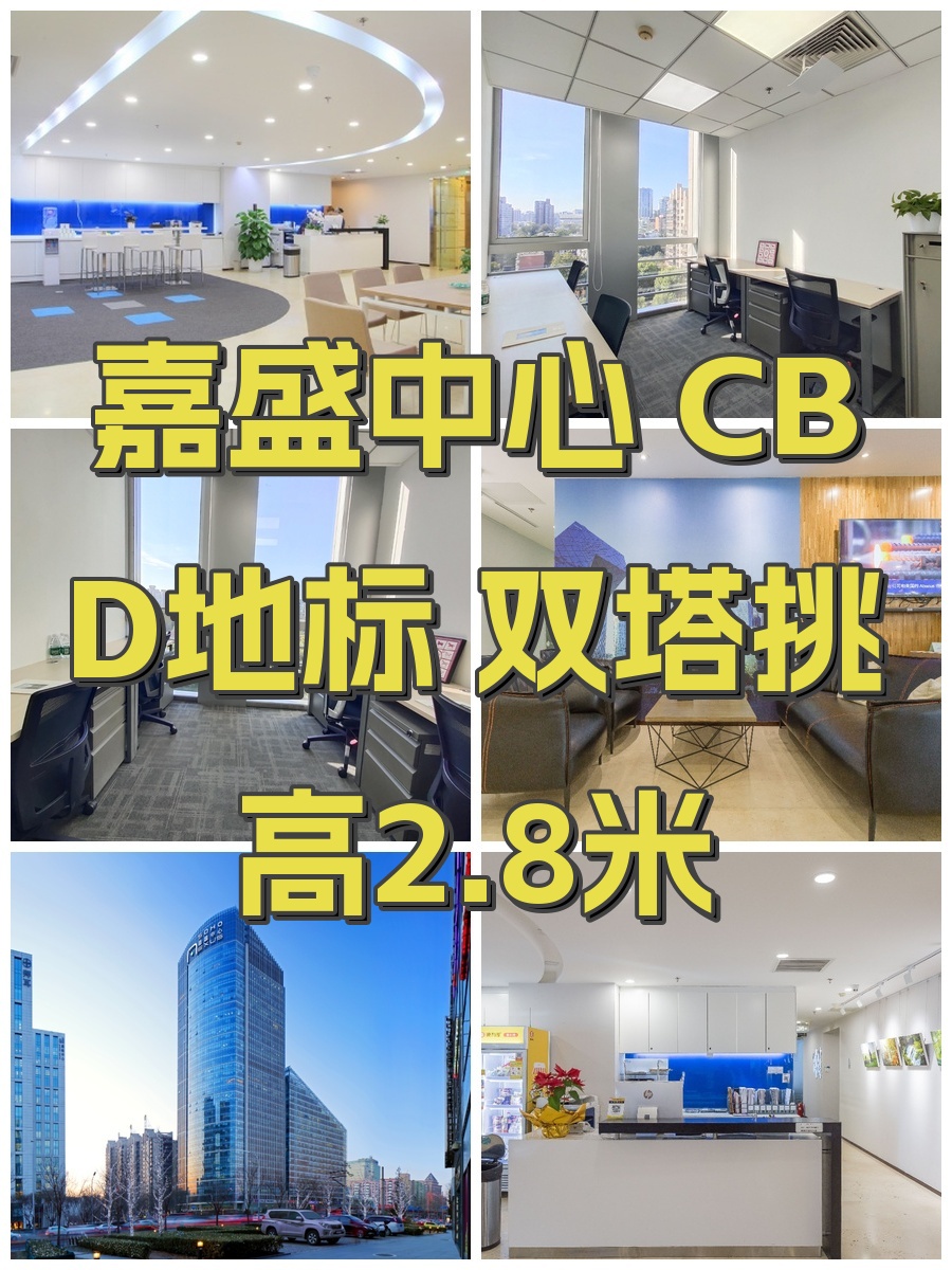 嘉盛中心 CBD地标 双塔挑高2.8米