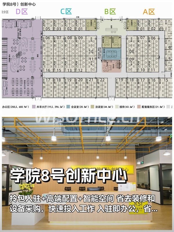 学院8号创新中心1500㎡实景图