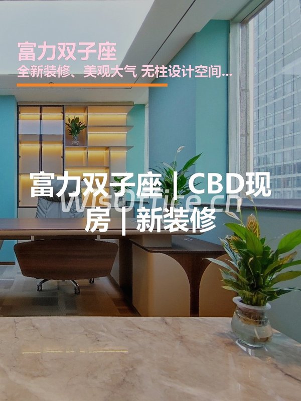 富力双子座 | CBD现房 | 新装修 - 首图