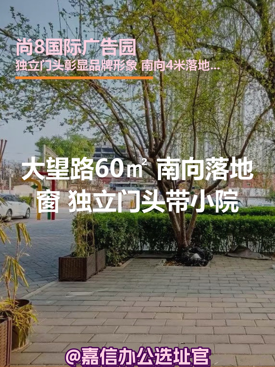 大望路独栋60㎡ 南向落地窗 小院