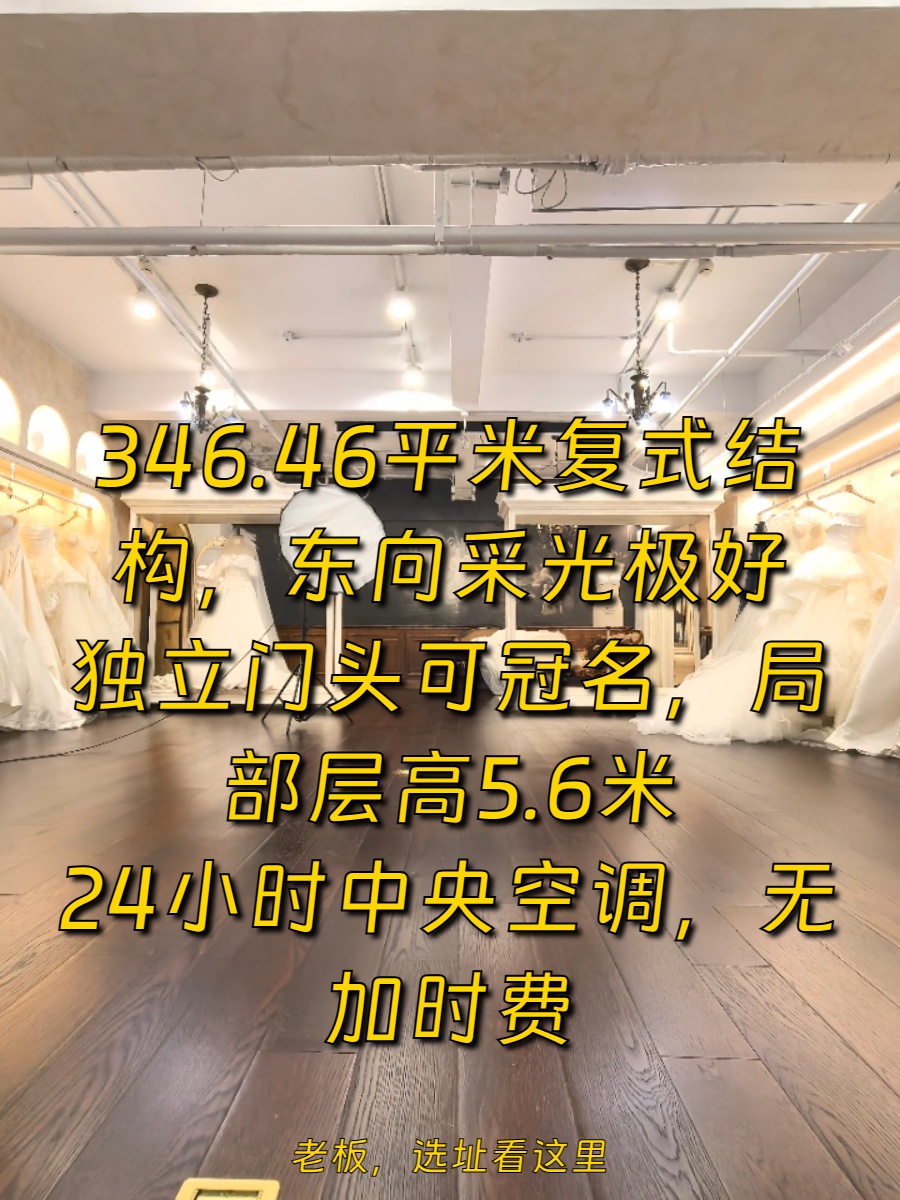 尚8里文创园346平复式东向采光独立门头