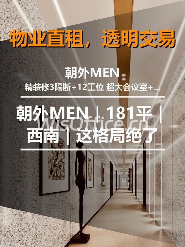 朝外MEN181㎡实景图