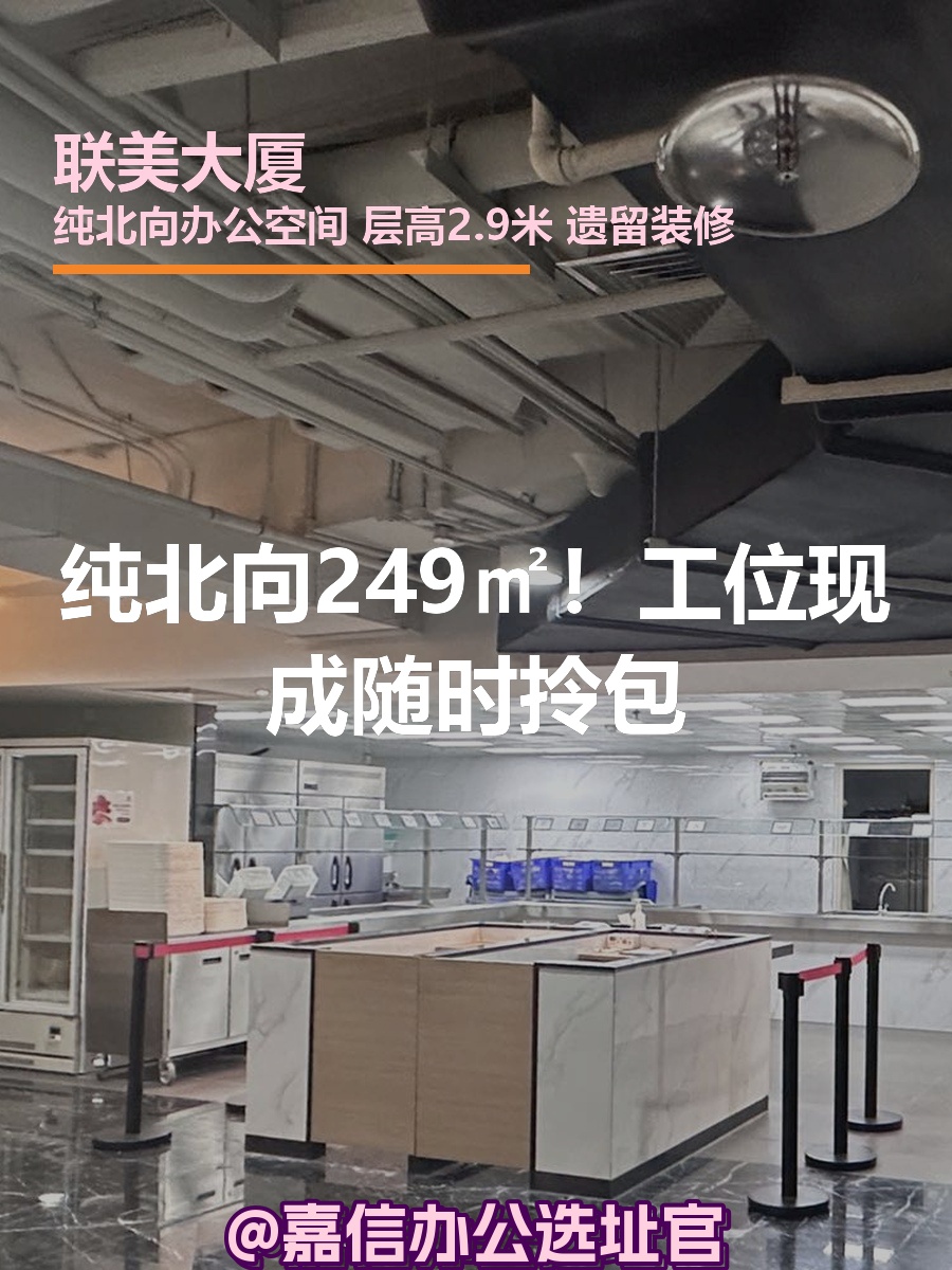 纯北向249㎡！工位现成随时拎包
