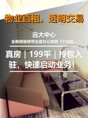 真房｜远大中心 |199平｜拎包入驻，快速启动业务！ - 缩略图 1