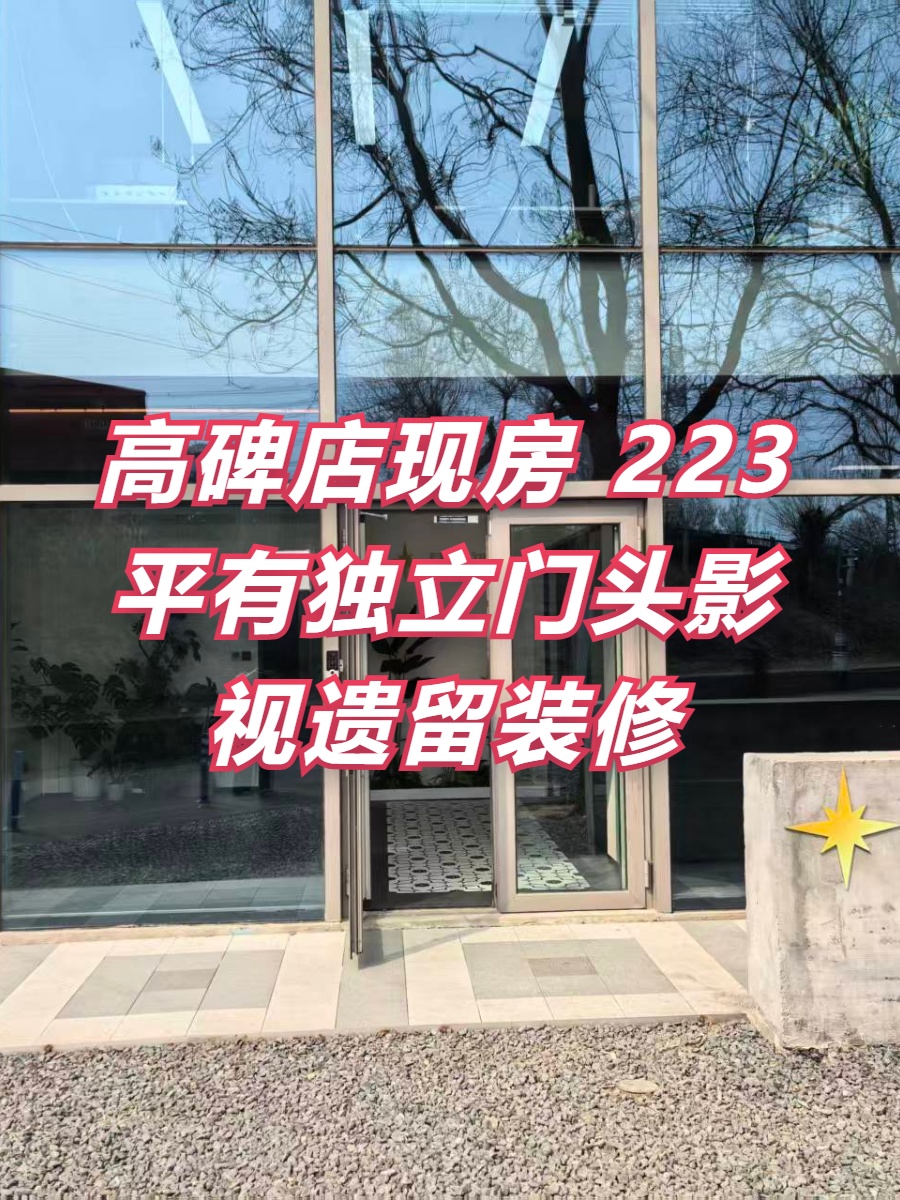 高碑店现房 独栋影视遗留 新装修