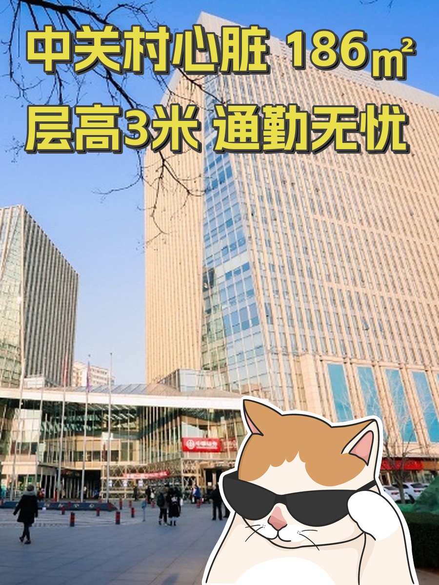 中关村心脏 186㎡ 层高3米 通勤无忧