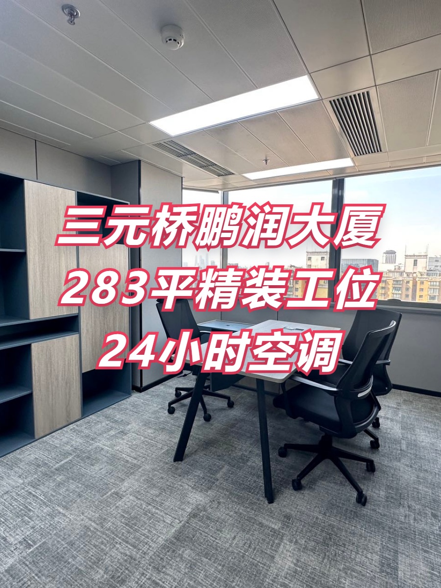三元桥鹏润大厦283平精装工位