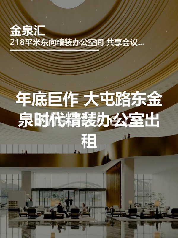 金泉汇218㎡实景图