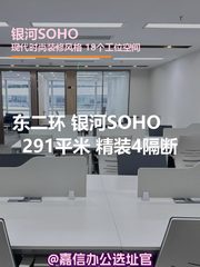银河SOHO办公室实景图 1