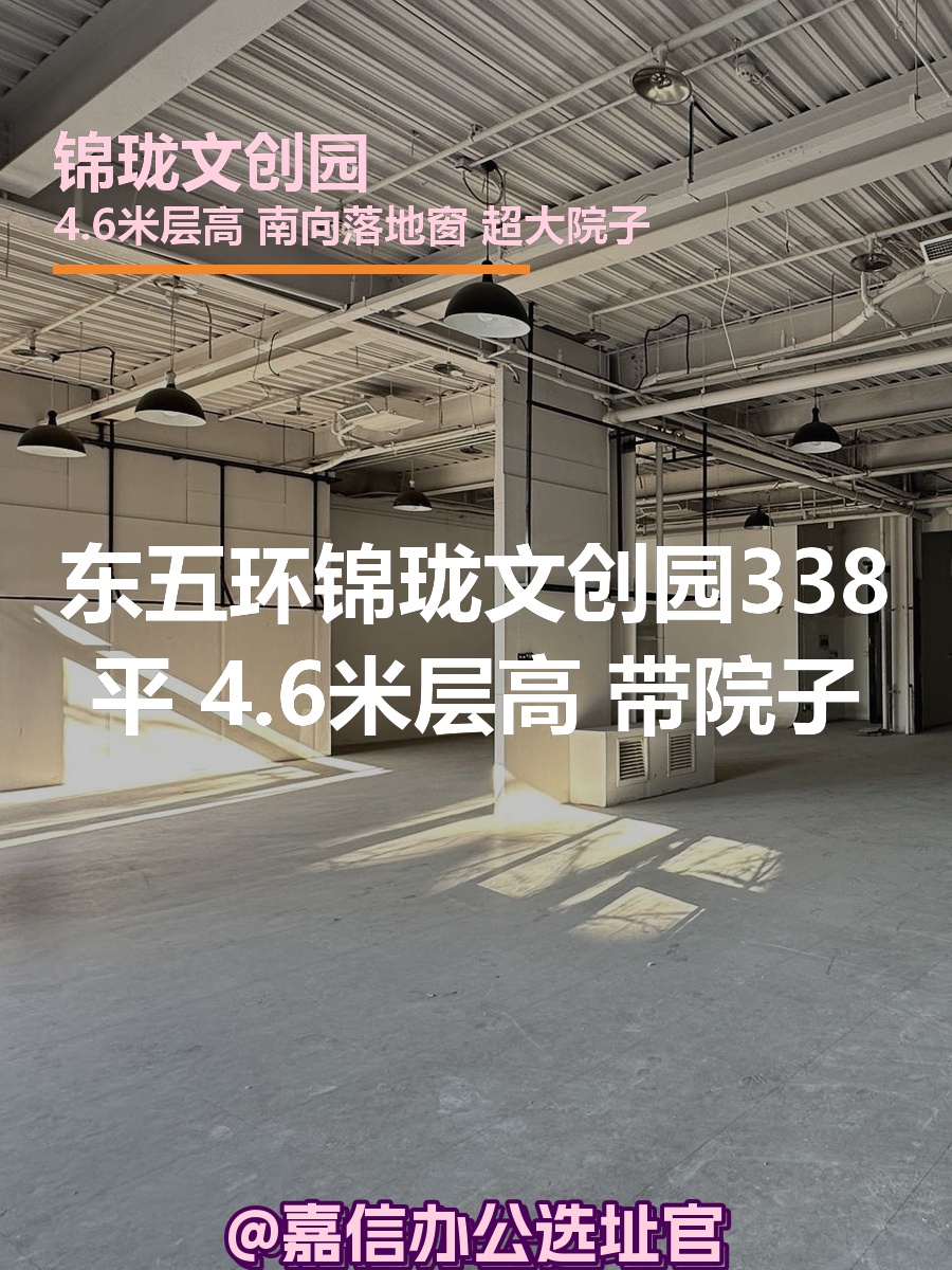 锦珑文创园 | 4.6米层高 | 南向落地窗？