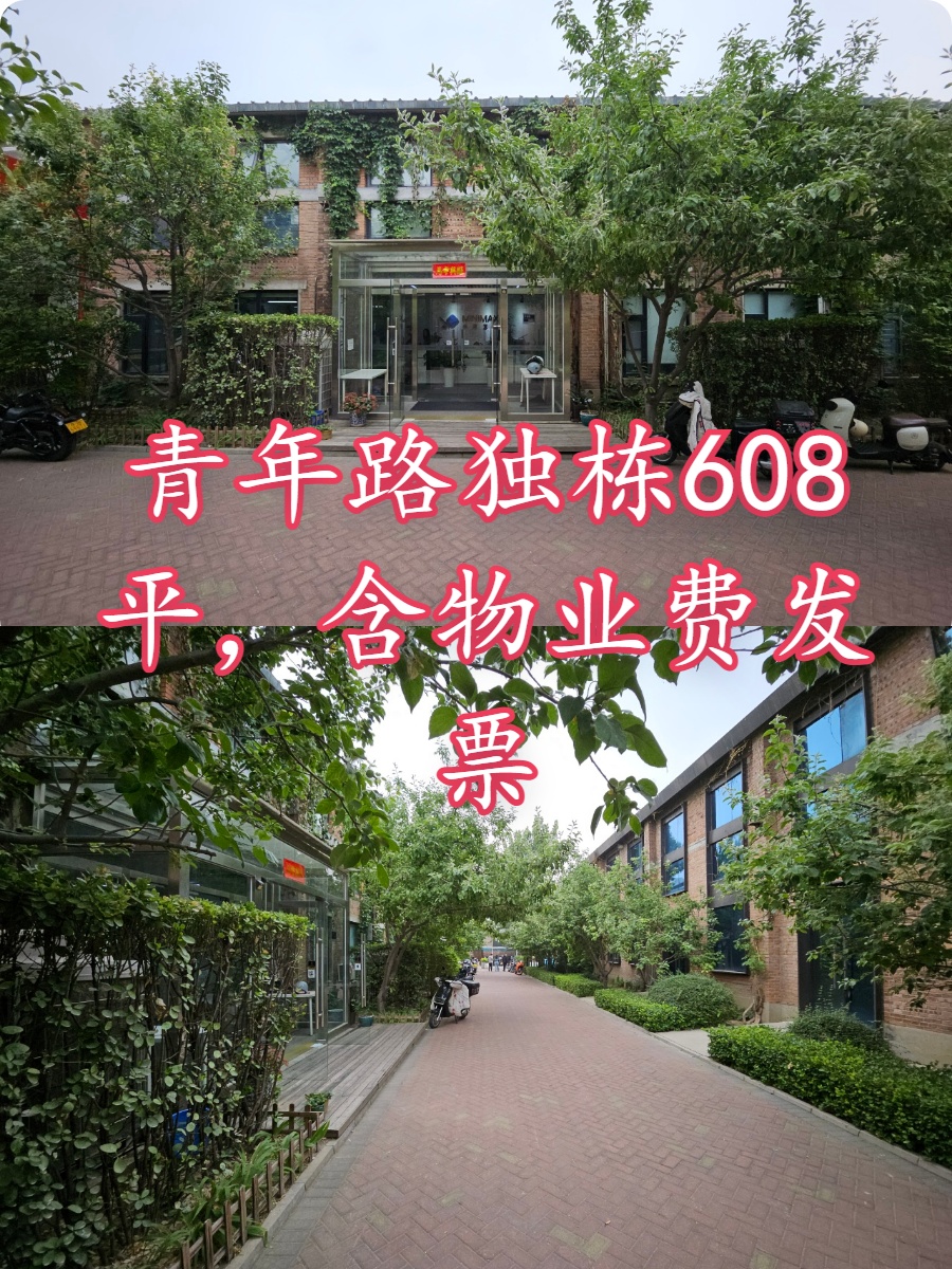 青年路独栋608平，含物业费发票