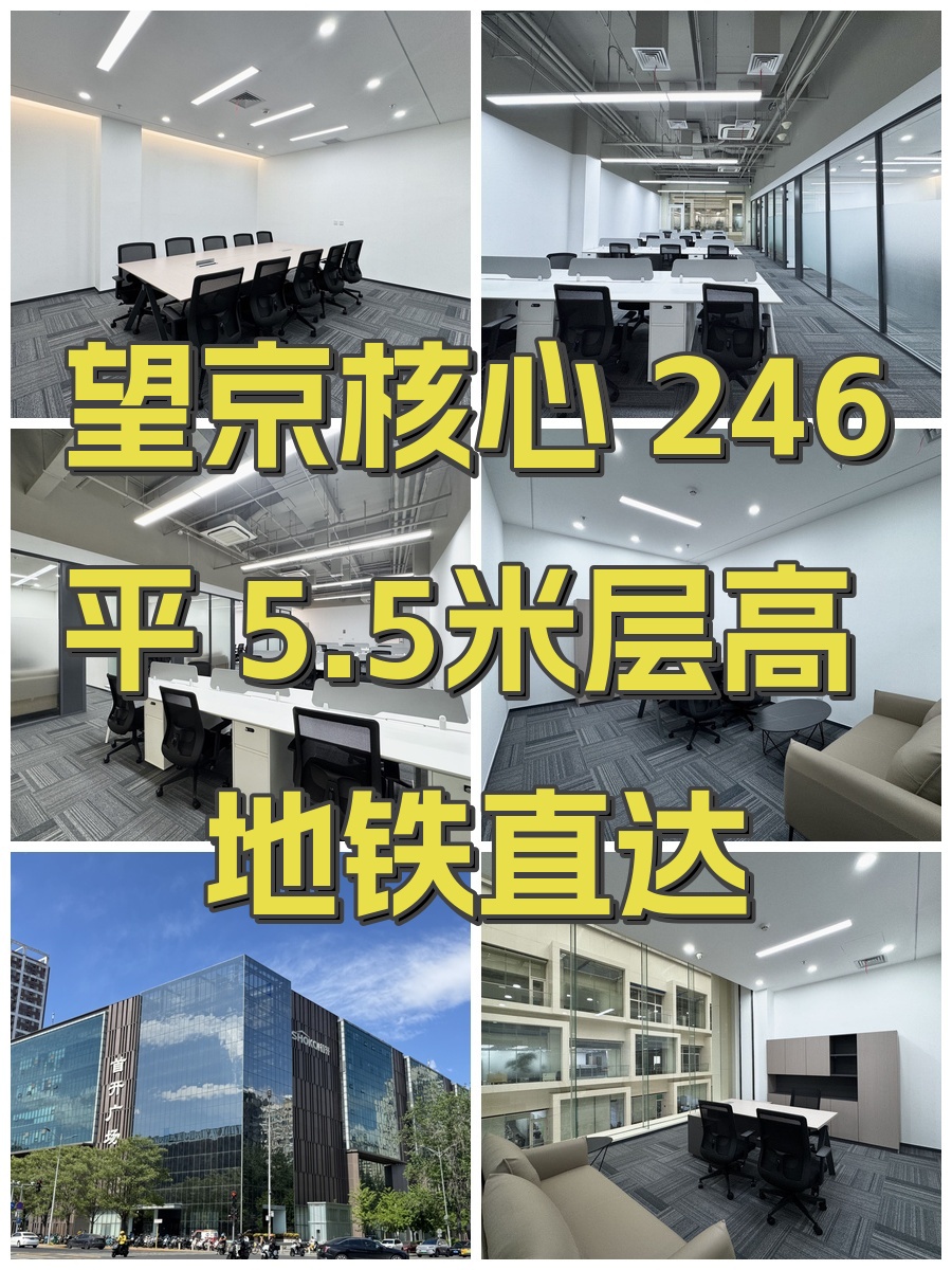 望京核心 246平 5.5米层高 地铁直达