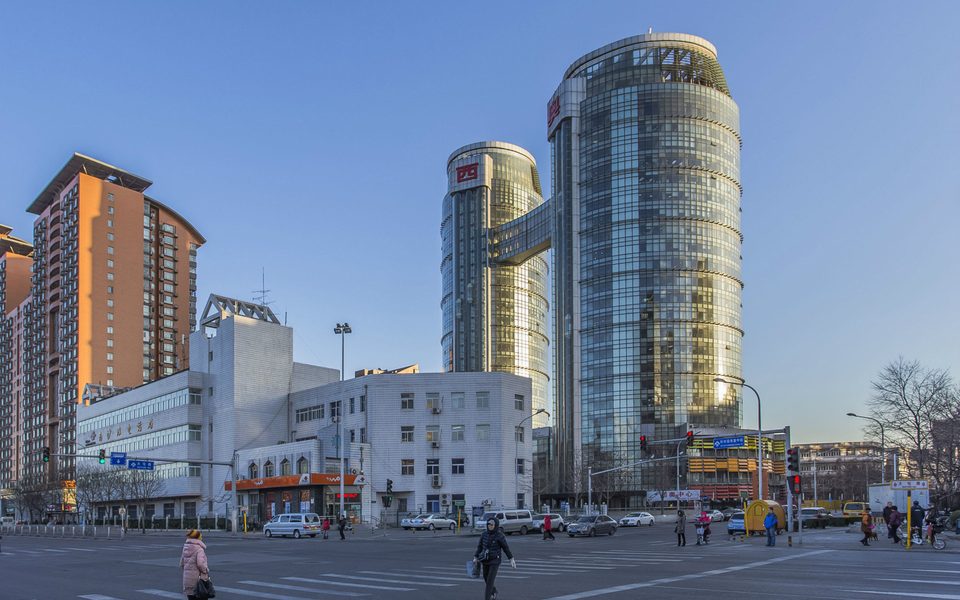 西奥中心建筑物立面