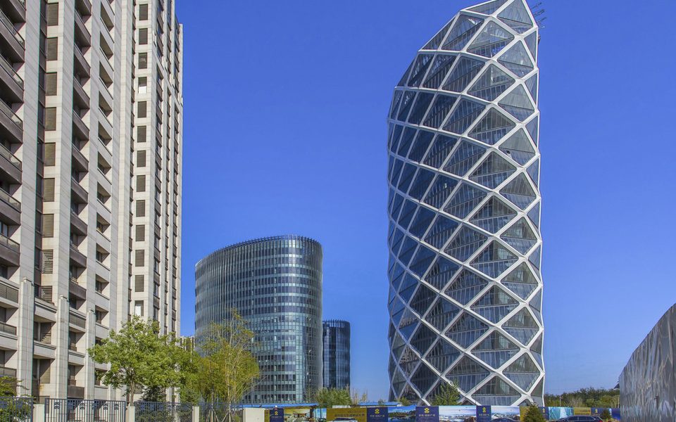 保利国际广场建筑物立面