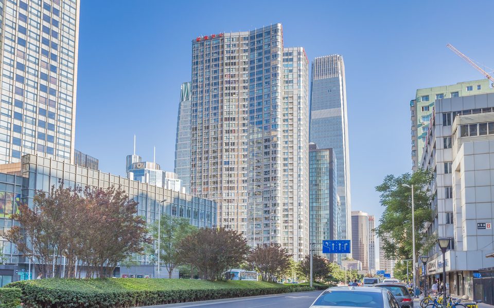 北京财富中心建筑物立面