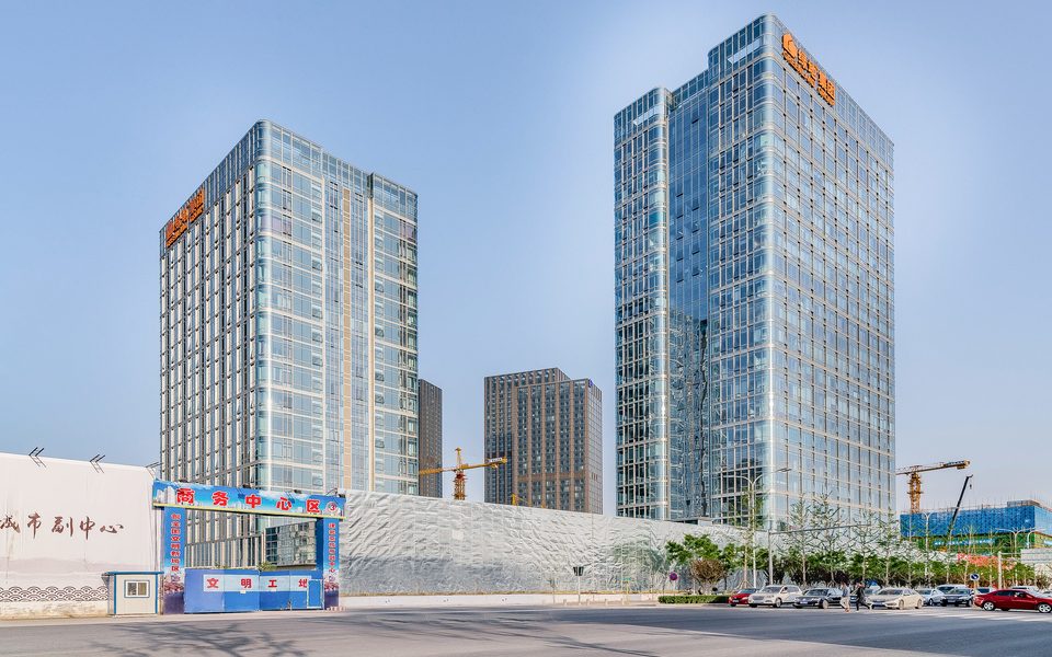 通州绿地中央广场建筑物立面