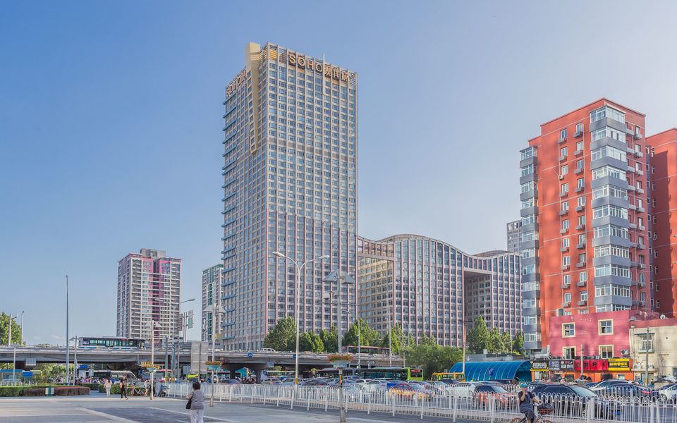 SOHO现代城建筑物立面