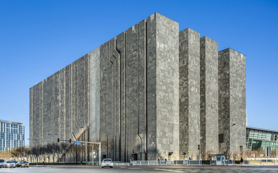 数字北京大厦建筑物立面