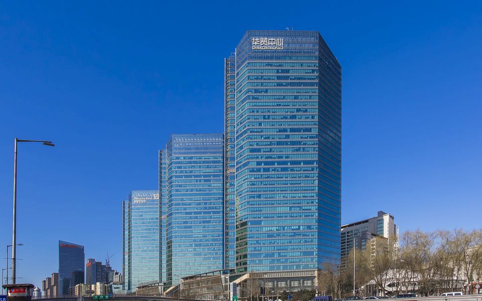 华贸中心建筑物立面