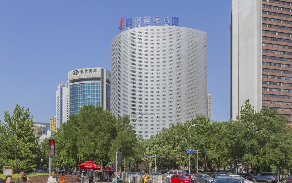国航世纪大厦建筑物立面